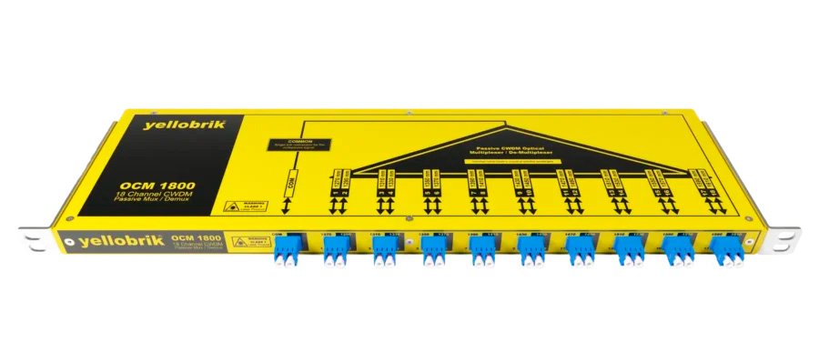 New 18-Channel CWDM Mux/Demux OCM 1800