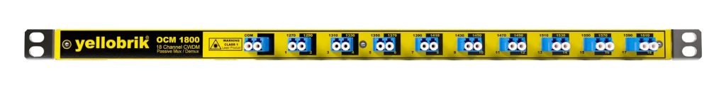 New 18-Channel CWDM Mux/Demux OCM 1800